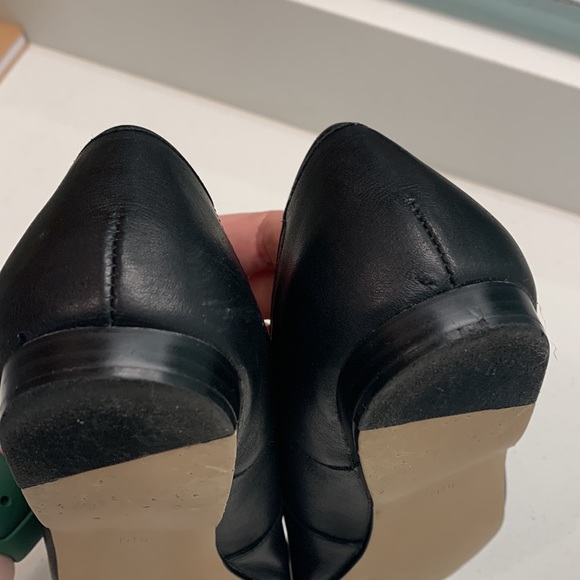 EUC 8.5 Narrow Bandolino Liberty loafer flats black all leather - Picture 6 of 10